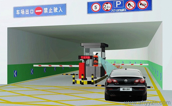 地下停車場車牌識別.gif